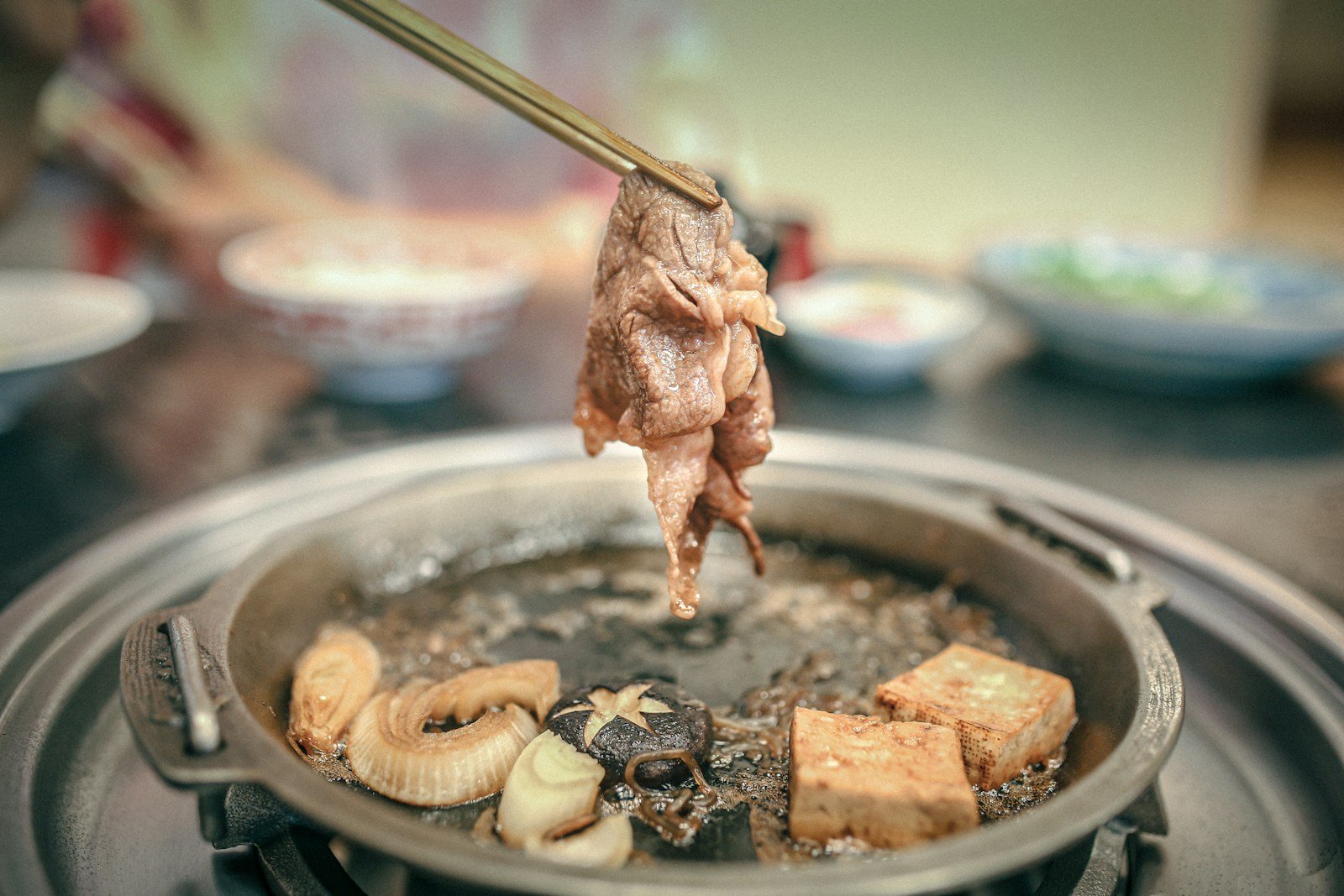 Sukiyaki vacsora Japánban