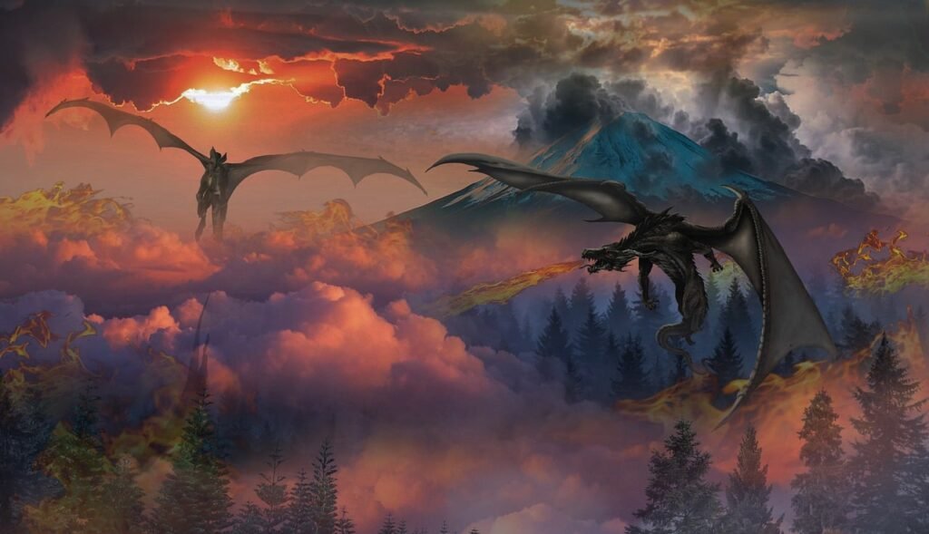 dragons, animal, creature, flying, medieval, fantasy, sunset, sunrise, scenery, countryside, landscape, nature, trees, sky, tranquil, scenic, mountain, peak, forest, fog, clouds, storm, weather, game of thrones, throne, medieval, medieval, game of thrones, game of thrones, game of thrones, game of thrones, game of thrones, throne, throne