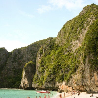 people on beach during daytime