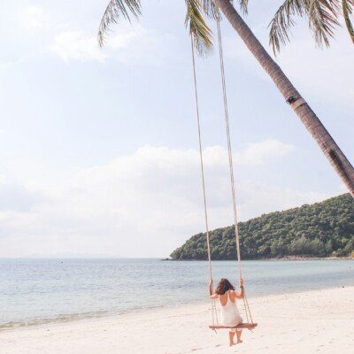 woman in swing